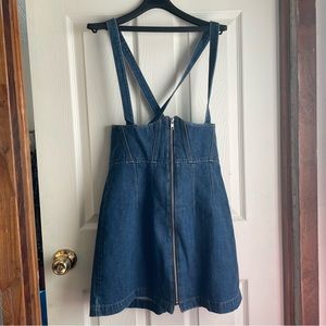 REFORMATION DENIM UNDER BUST DRESS